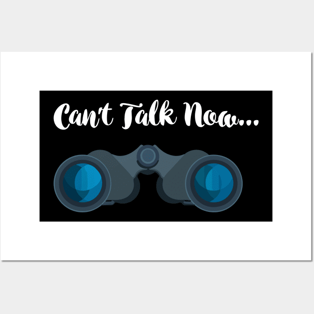 Can't talk now! Silence Wall Art by Shirtbubble